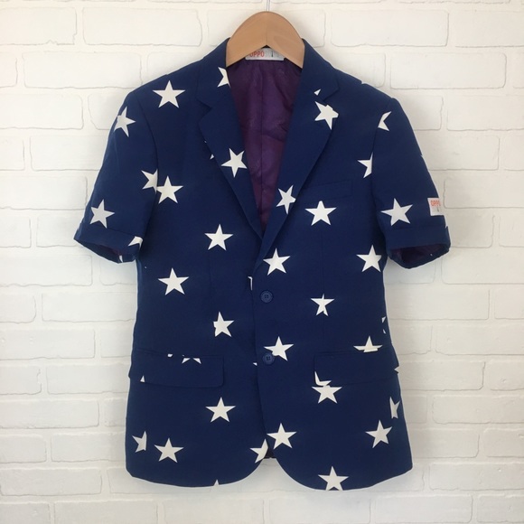 OppoSuits Other - OppoSuits Stars and Stripes Short Sleeve Blazer